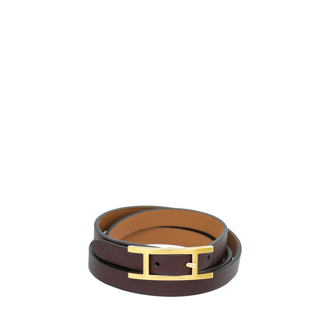 Black Multi Wrap Vegan Leather Bracelet H style Buckle | Mareevo